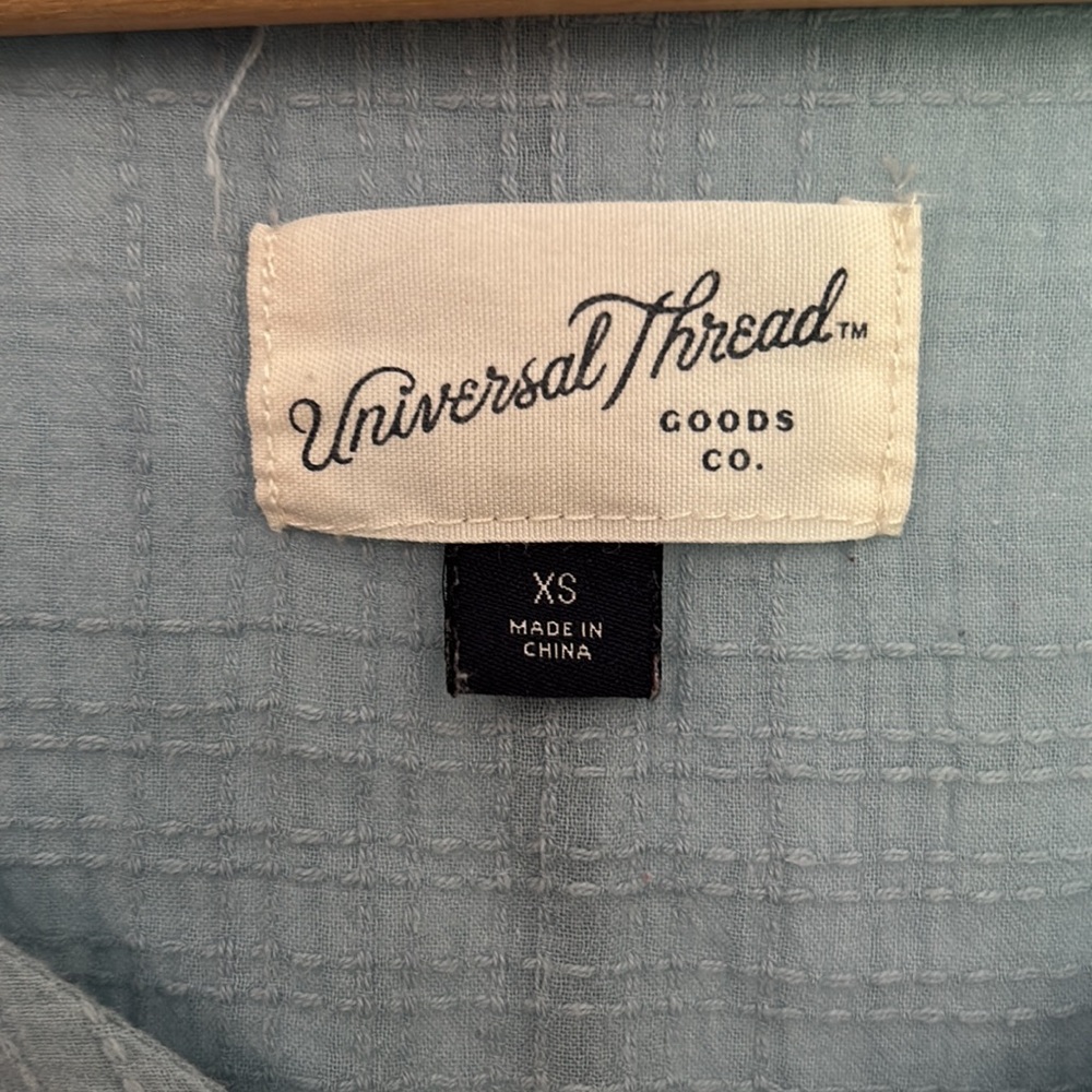 Universal Thread Blue Ruffle-Sleeve Dress - Picture 5 of 5
